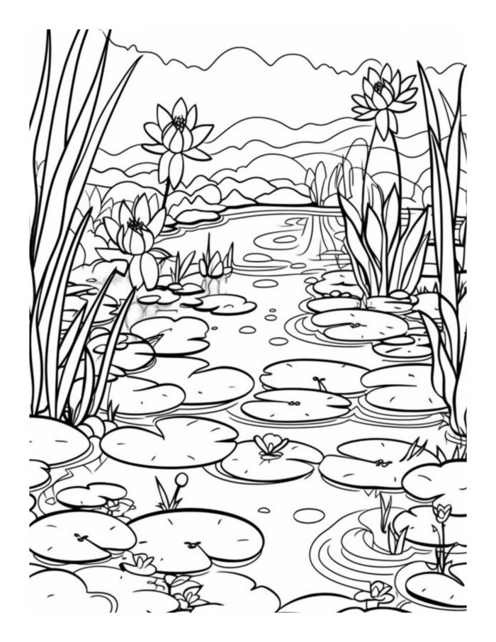 Free Country Garden Coloring Page 93