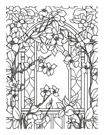 Free Country Garden Coloring Page 96