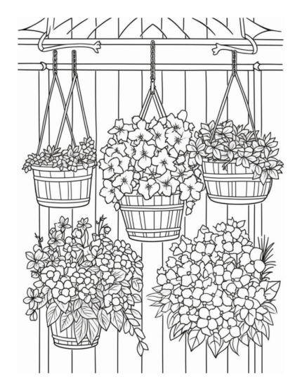 Free Country Garden Coloring Page 99