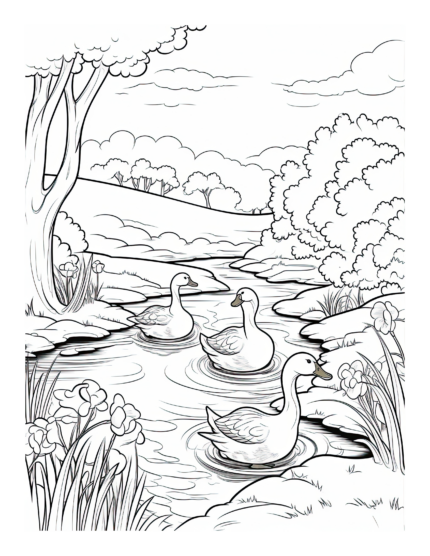 Free Country Life Coloring Page 15