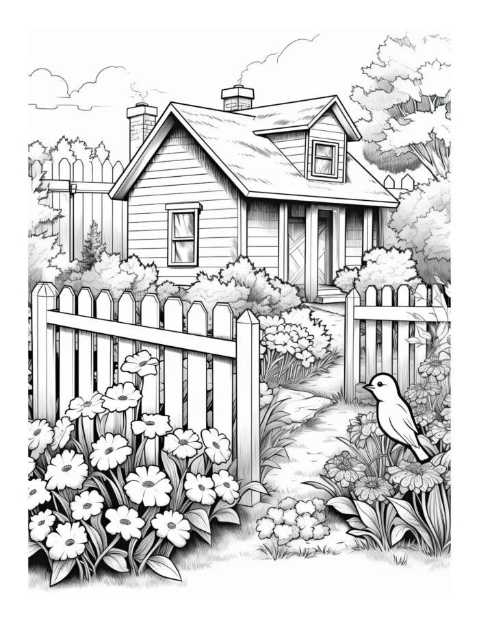 Free Country Life Coloring Page 17