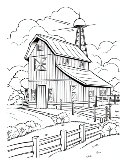 Free Country Life Coloring Page 31