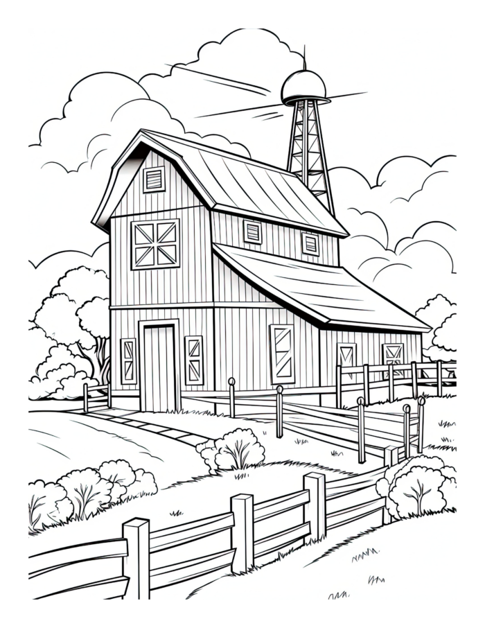 Free Country Life Coloring Page 31