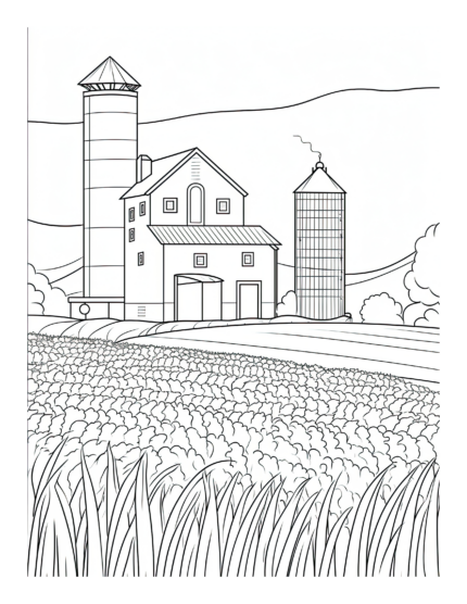 Free Country Life Coloring Page 37