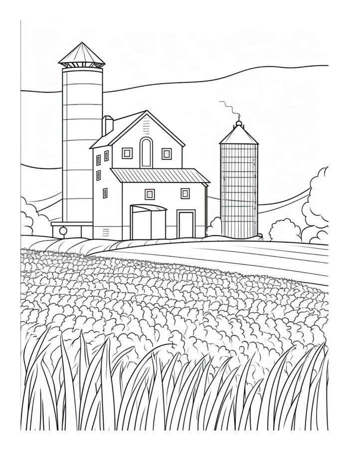 Free Country Life Coloring Page 37