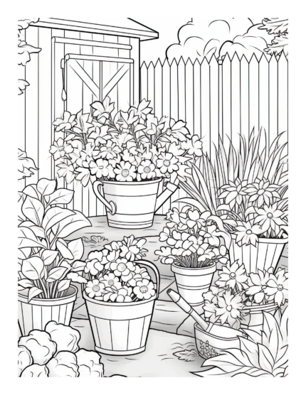 Free Country Life Coloring Page 5