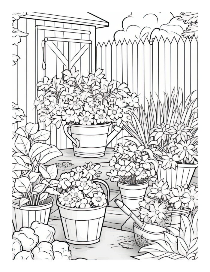 Free Country Life Coloring Page 5