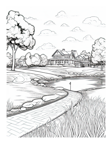 Free Country Life Coloring Page 55