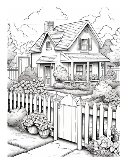 Free Country Life Coloring Page 57