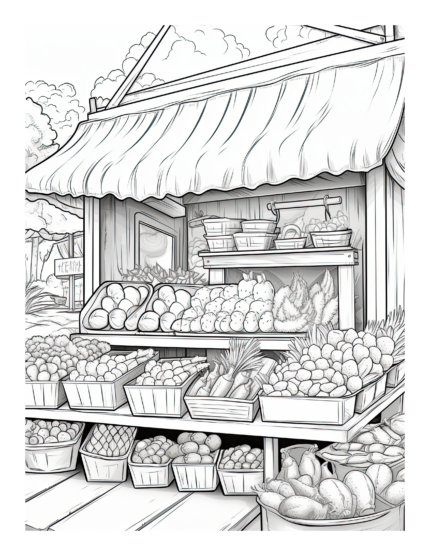 Free Country Life Coloring Page 59