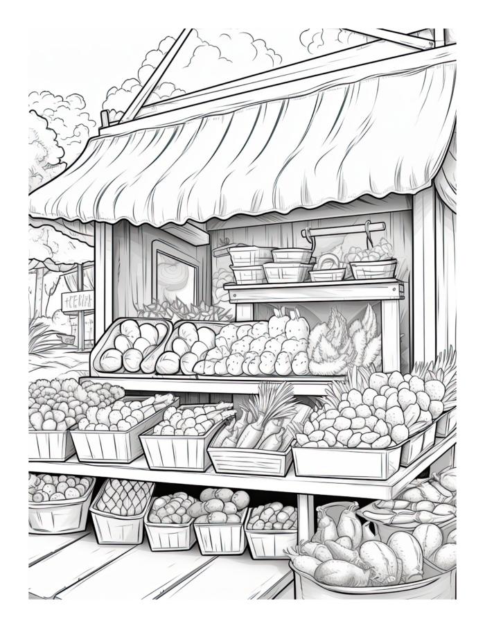 Free Country Life Coloring Page 59