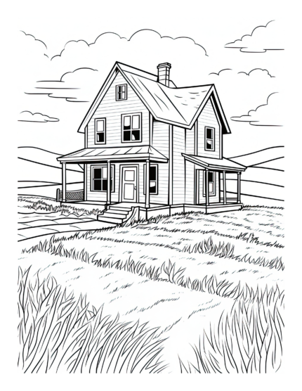 Free Country Life Coloring Page 69