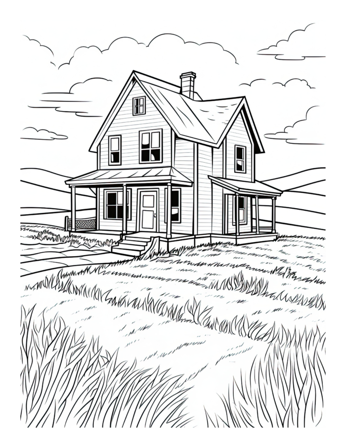 Free Country Life Coloring Page 69