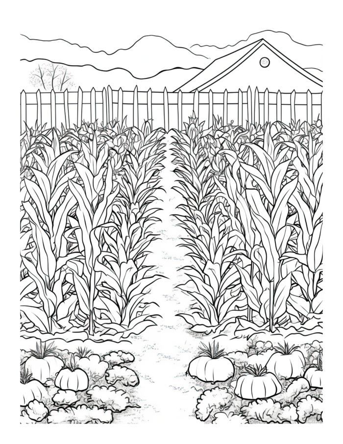 Free Country Life Coloring Page 73