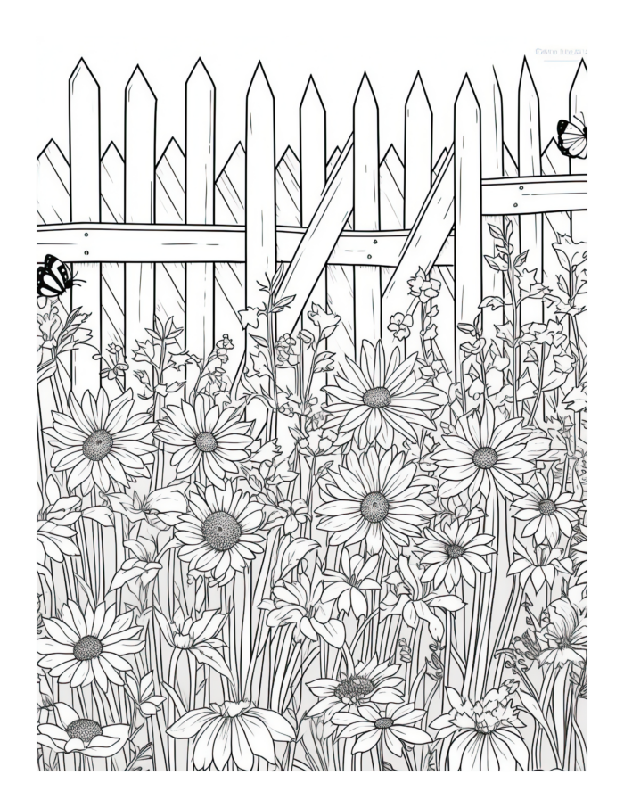 Free Country Life Coloring Page 9