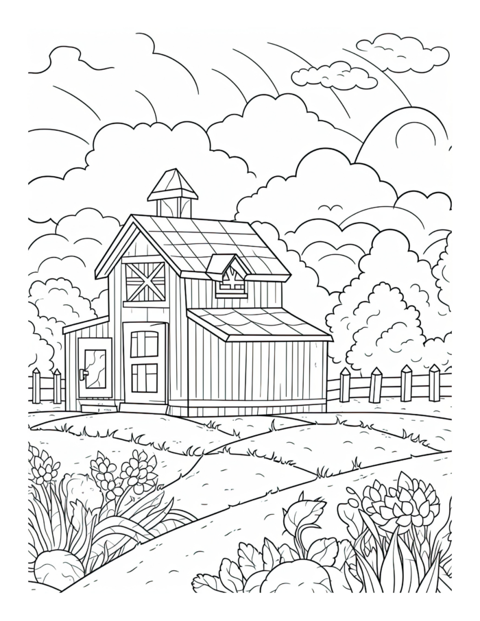 Free Country Life Coloring Page 91