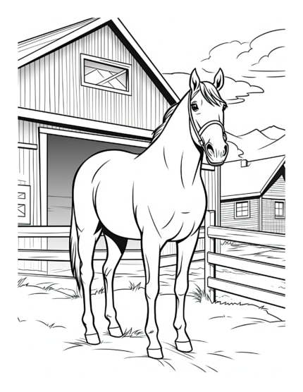 Free Country Life Coloring Page 93