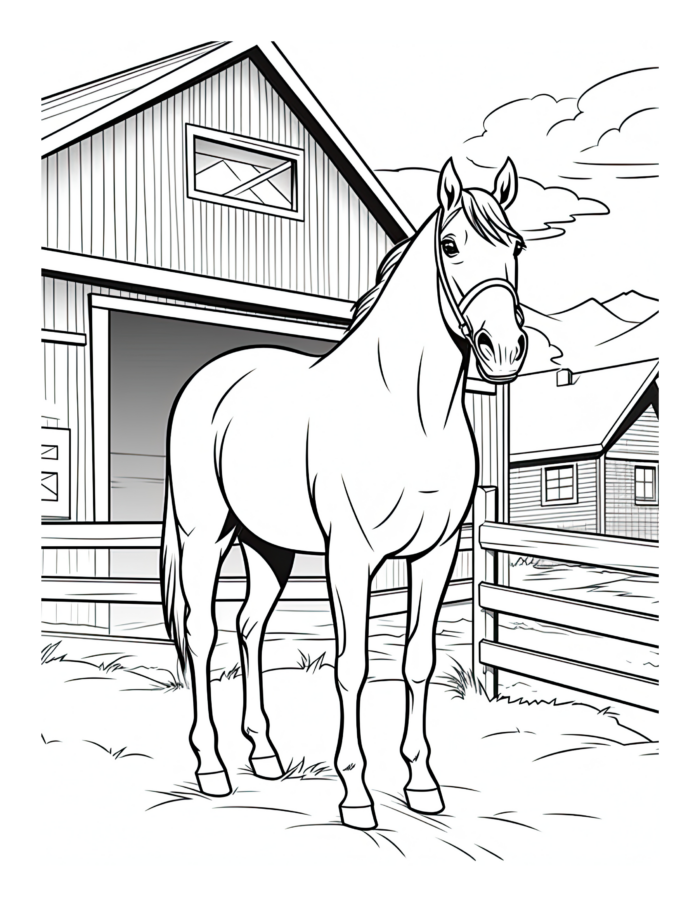 Free Country Life Coloring Page 93