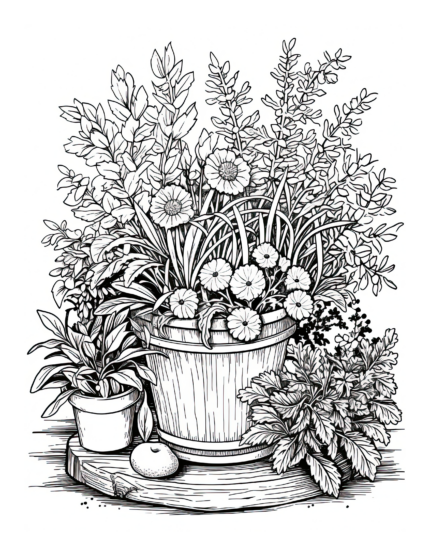 Free Country Life Coloring Page 95