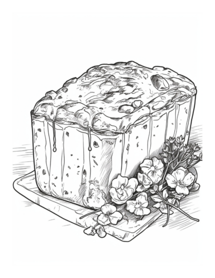 Free Dessert Coloring Page 73