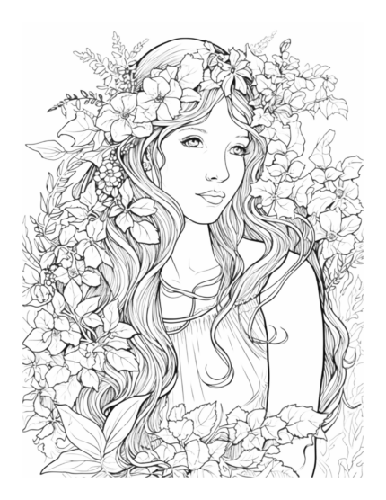 Free Enchanted Fairy Coloring Page