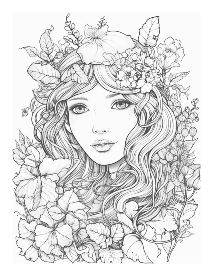Free Enchanted Fairy Coloring Page 17