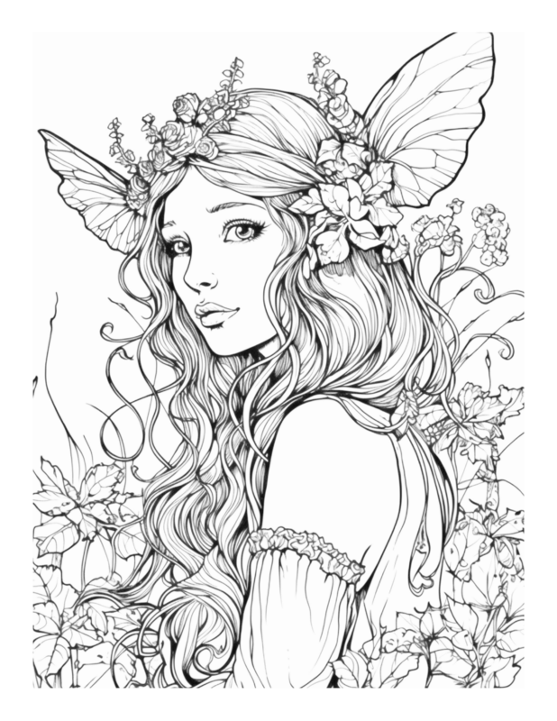 Free Printable Mystical Moments - Enchanted Fairies Coloring Page For ...