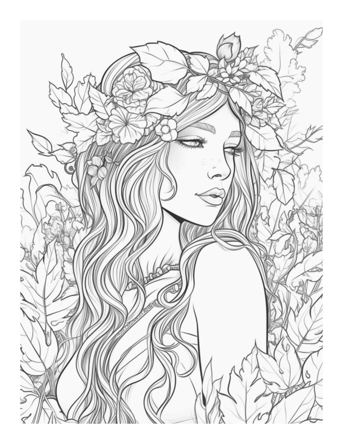 Free Printable Enchanted Creatures - Enchanted Fairies Coloring Page ...