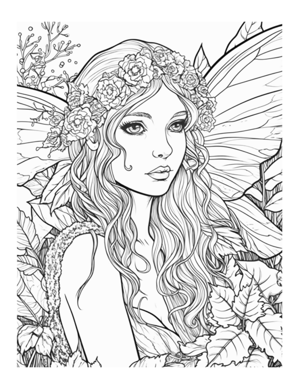 Free Printable Fairy Tale Magic - Enchanted Fairies Coloring Page For 