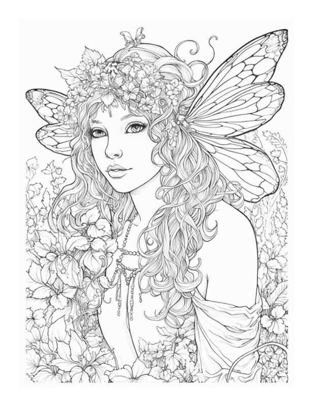 Free Printable Dreamy Adventures - Enchanted Fairies Coloring Page For ...