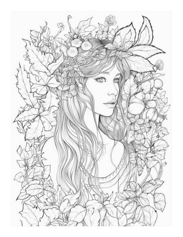 Free Printable Fairyland Escapes - Enchanted Fairies Coloring Page For ...