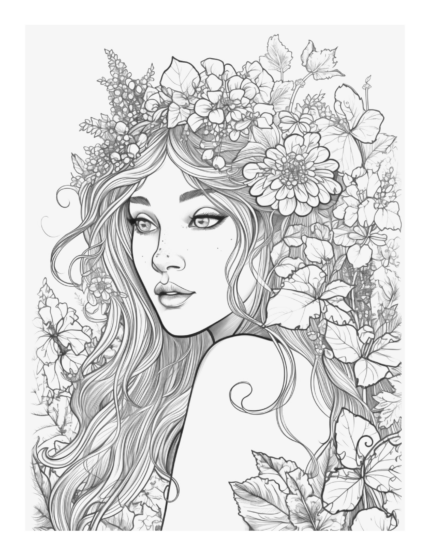 Free Enchanted Fairy Coloring Page 85
