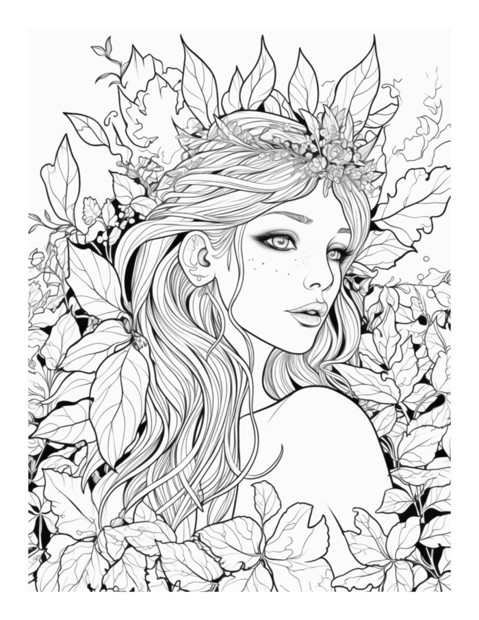 Free Enchanted Fairy Coloring Page 89