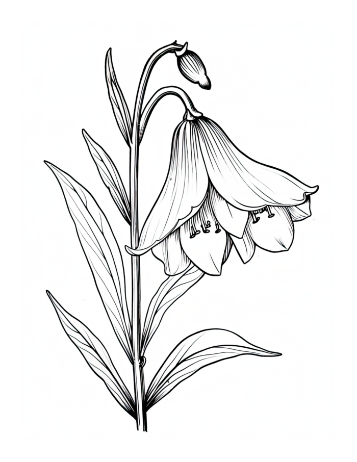 Free Flower Coloring Page 19