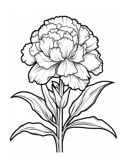 Free Flower Coloring Page 21