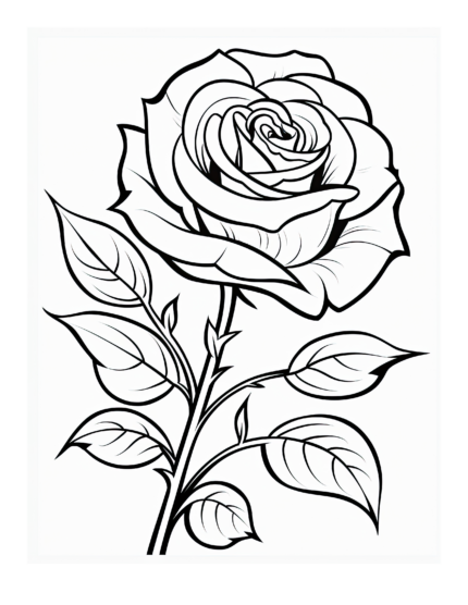 Free Flower Coloring Page 31