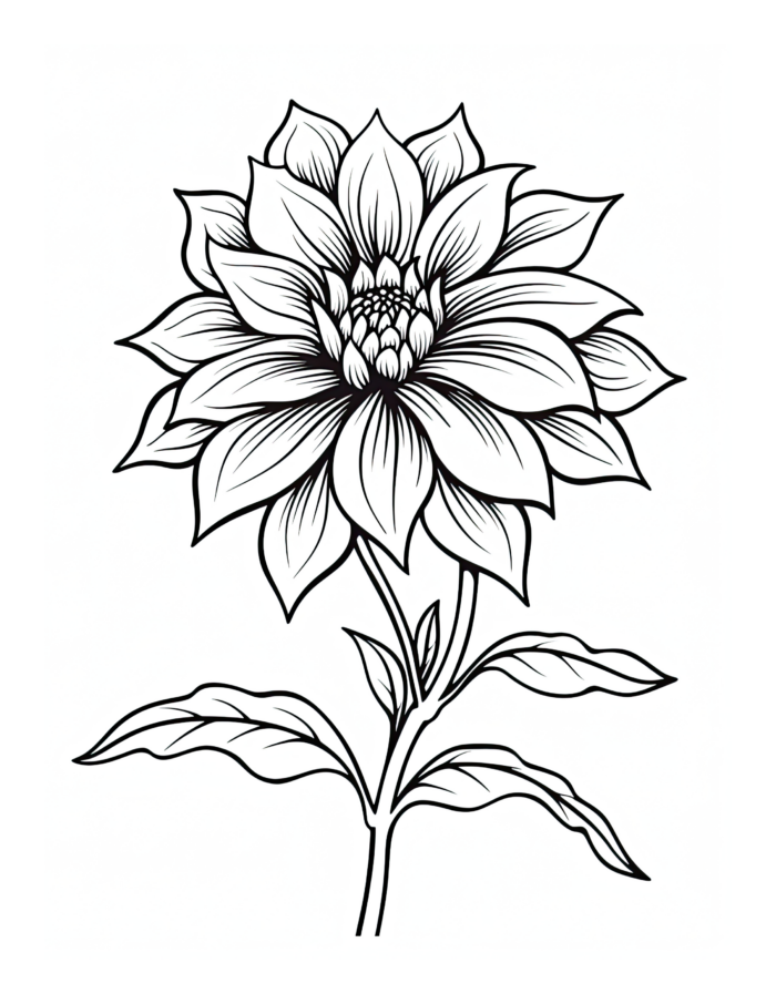 Free Flower Coloring Page 33