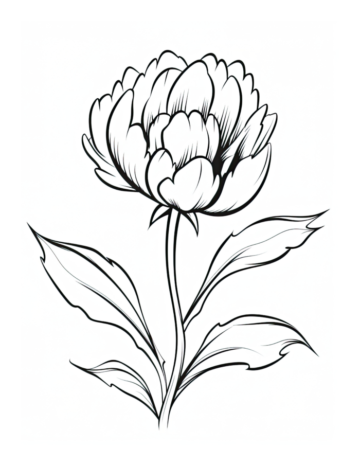 Free Flower Coloring Page 35