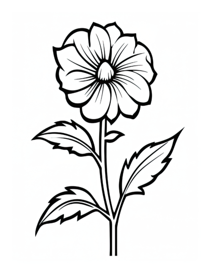 Free Flower Coloring Page 37