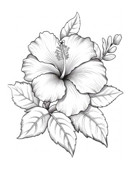 Free Flower Coloring Page 47