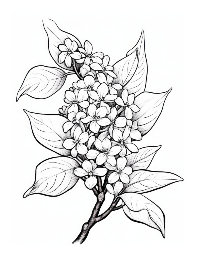 Free Flower Coloring Page 65