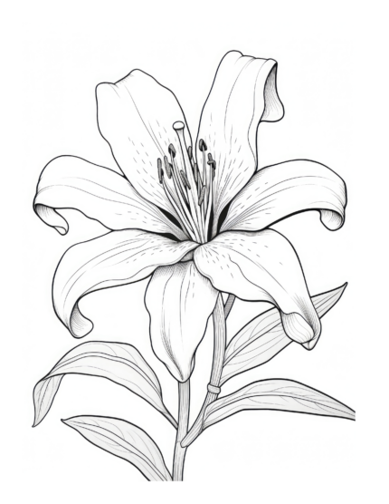 Free Flower Coloring Page 67
