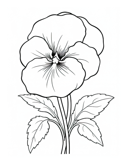 Free Flower Coloring Page 73
