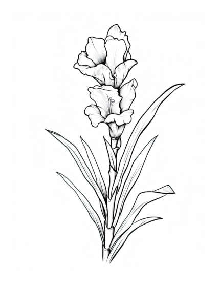 Free Flower Coloring Page 81