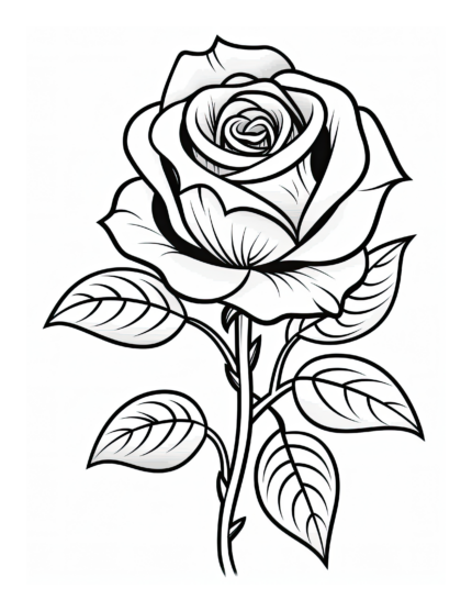 Free Flower Coloring Page 83