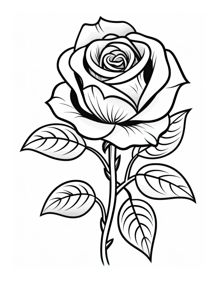 Free Flower Coloring Page 83