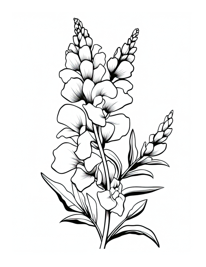 Free Flower Coloring Page 85