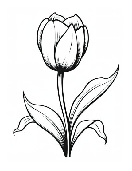 Free Flower Coloring Page 87