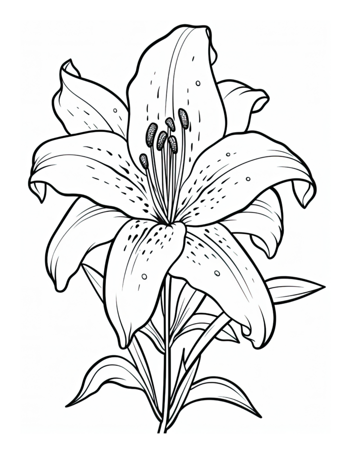 Free Flower Coloring Page 89