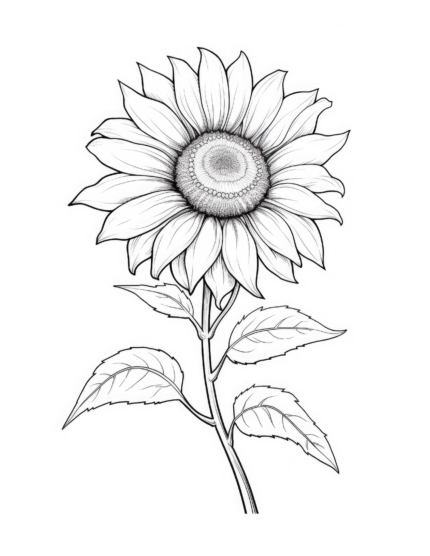 Free Flower Coloring Page 91